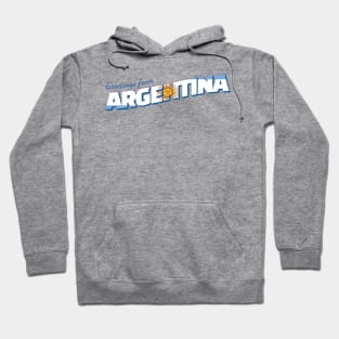 Greetings from Argentina Vintage style retro souvenir Hoodie